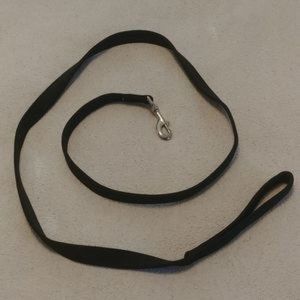 69" black dog nylon leash